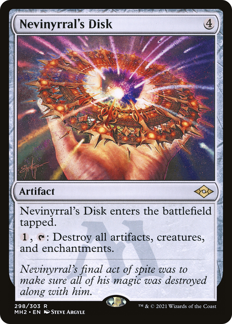 Nevinyrral's Disk [Etched Foil]  (MH2-298) - [Modern Horizons 2] - Trinity Hobby