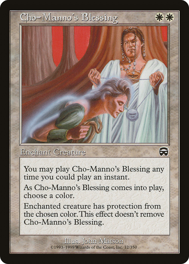 Cho-Manno's Blessing [Mercadian Masques] - Trinity Hobby