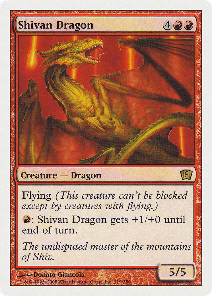 (RU) Shivan Dragon [Ninth Edition] (Foreign Language) - Trinity Hobby