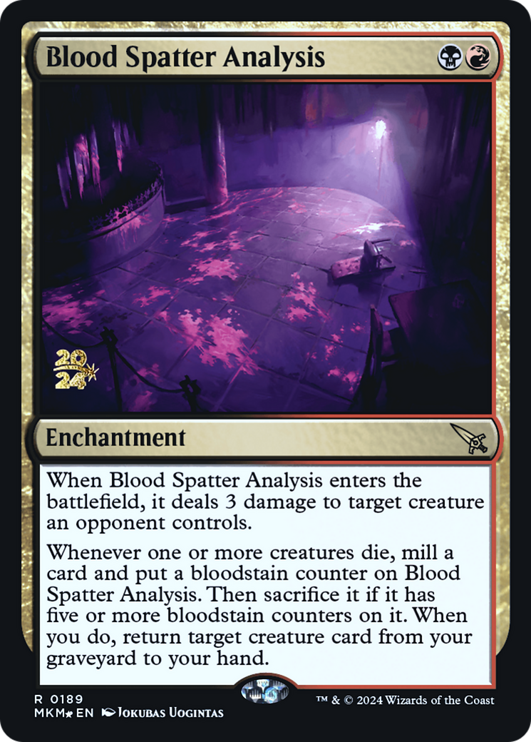 Blood Spatter Analysis [Murders at Karlov Manor Prerelease Promos] - Trinity Hobby