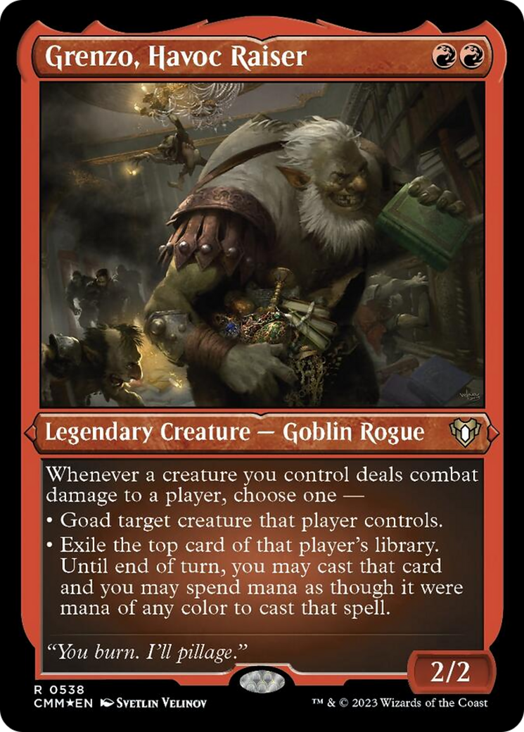 Grenzo, Havoc Raiser (Foil Etched) [Commander Masters] - Trinity Hobby