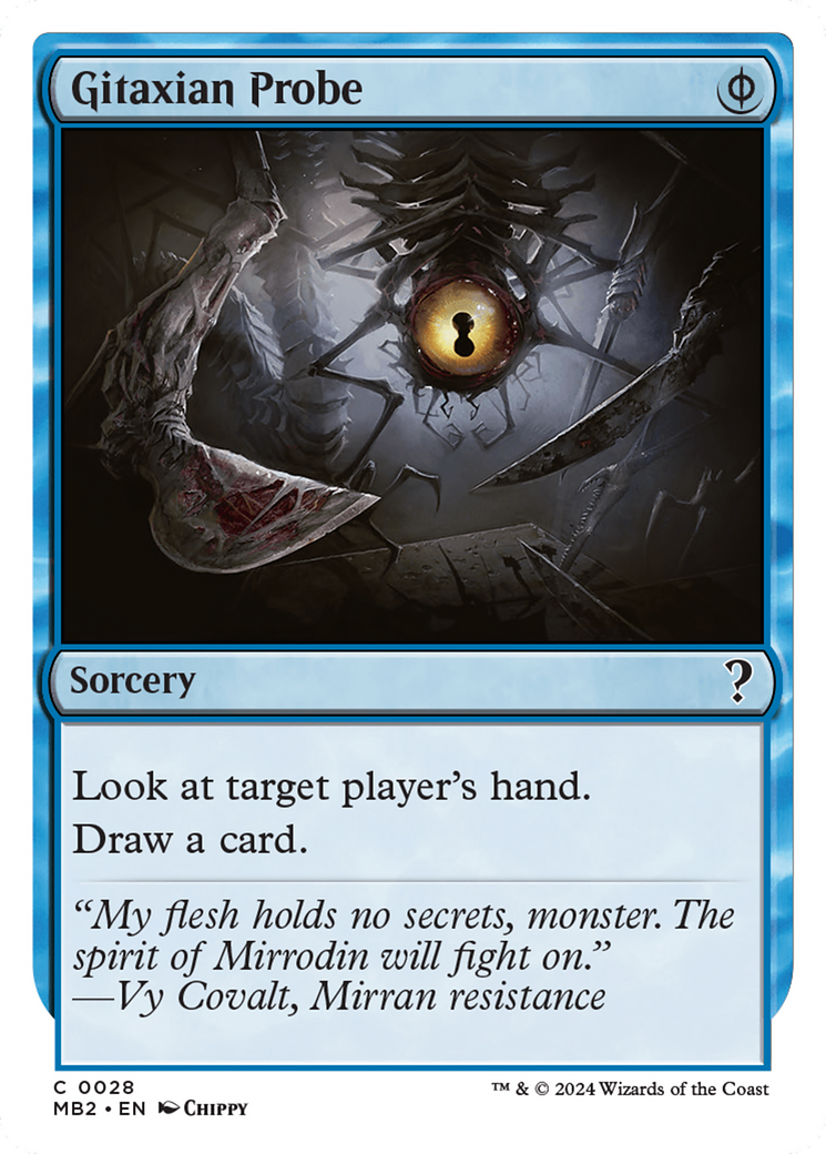Gitaxian Probe (White Border) [Mystery Booster 2] - Trinity Hobby