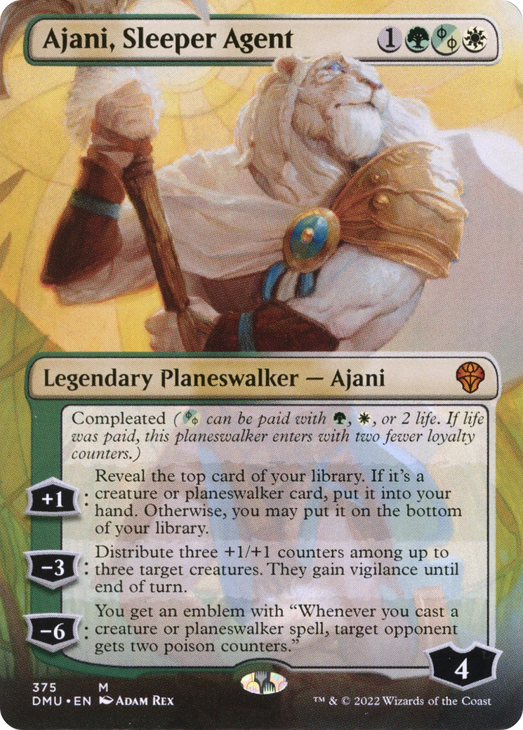 Ajani, Sleeper Agent (Borderless) (375) [Dominaria United] - Trinity Hobby