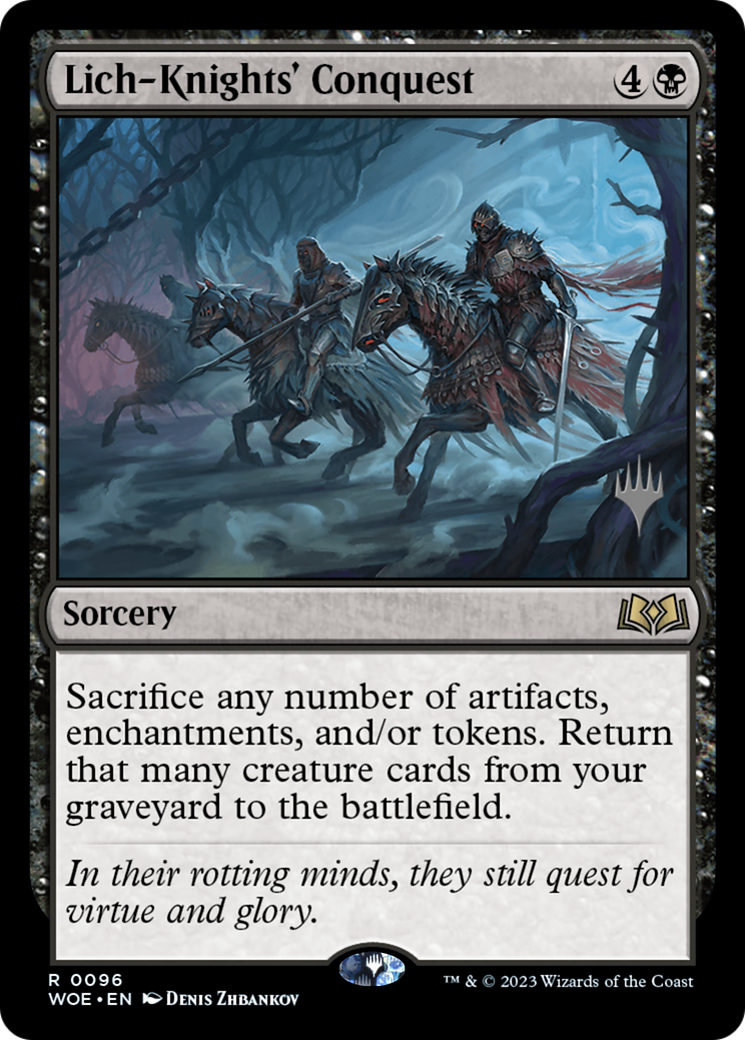 Lich-Knights' Conquest (Promo Pack) [Wilds of Eldraine Promos] - Trinity Hobby
