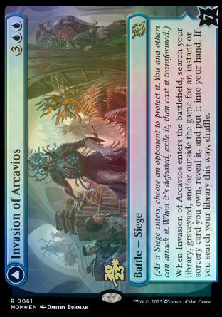 Invasion of Arcavios // Invocation of the Founders [March of the Machine Prerelease Promos] - Trinity Hobby