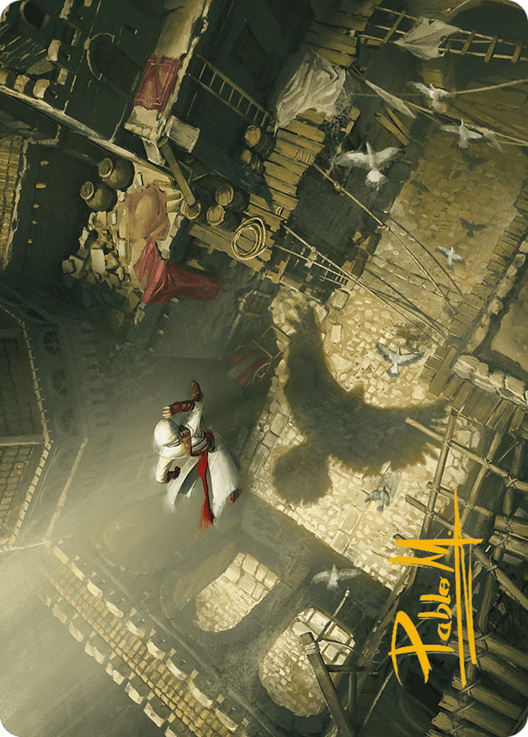 Rooftop Bypass Art Card (Gold-Stamped Signature)  (ASACR-020) - [Assassin's Creed Art Series] (Borderless) - Trinity Hobby