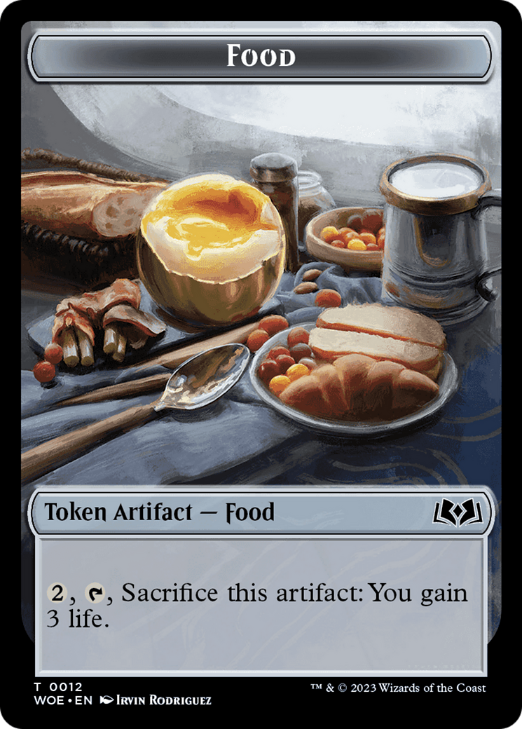 Elemental // Food (0012) Double-Sided Token [Wilds of Eldraine Tokens] - Trinity Hobby