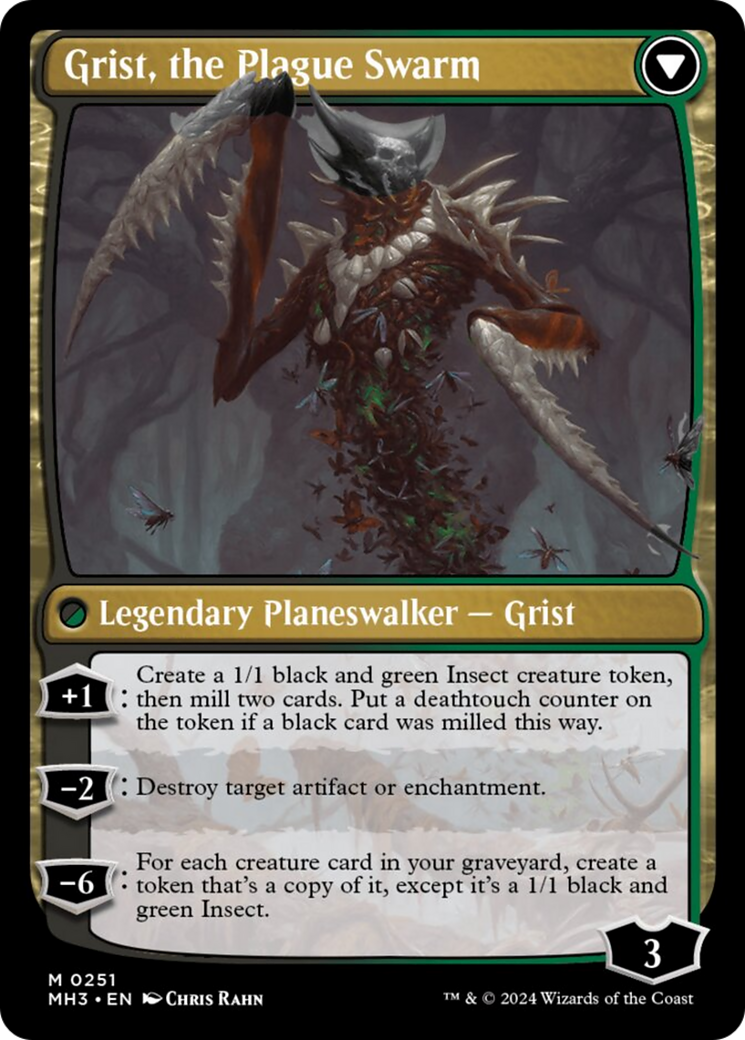 Grist, Voracious Larva // Grist, the Plague Swarm [Modern Horizons 3] - Trinity Hobby