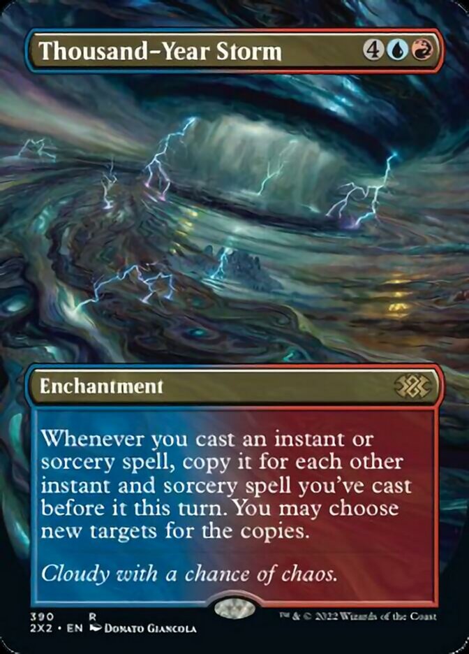 Thousand-Year Storm (Borderless Alternate Art) [Double Masters 2022] - Trinity Hobby