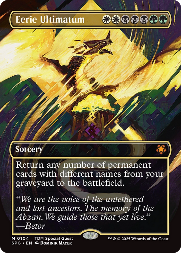 Eerie Ultimatum (Borderless) (SPG-104) - [Special Guests]