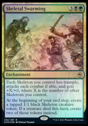 Skeletal Swarming [Dungeons & Dragons: Adventures in the Forgotten Realms Prerelease Promos] - Trinity Hobby