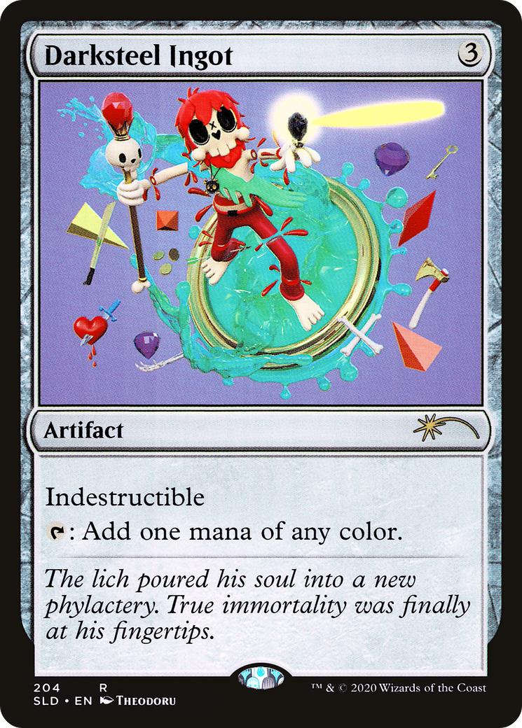 Darksteel Ingot  [Foil]  (SLD-204) - [Secret Lair Drop] - Trinity Hobby