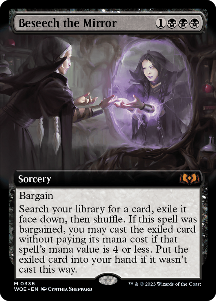 Beseech the Mirror (Extended Art) [Wilds of Eldraine] - Trinity Hobby