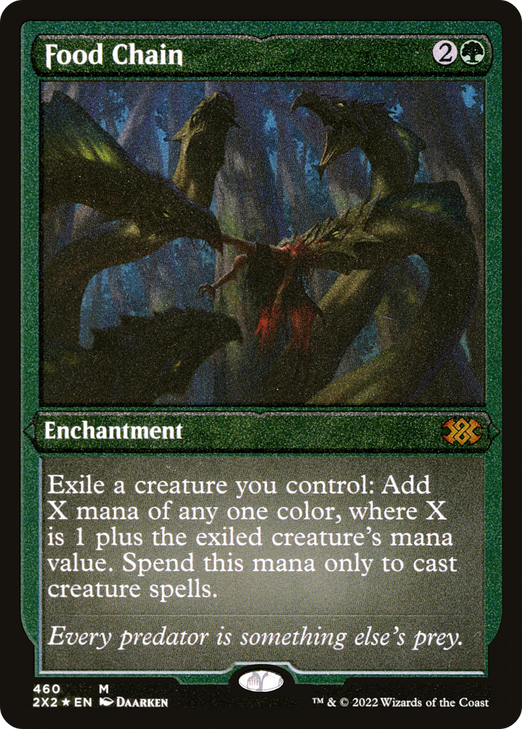 Food Chain (Foil Etched)  [Foil]  (2X2-460) - [Double Masters 2022] - Trinity Hobby