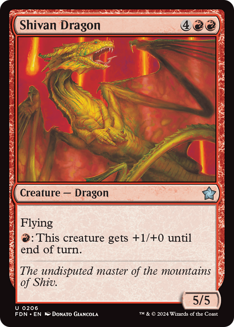 Shivan Dragon [Foundations] - Trinity Hobby
