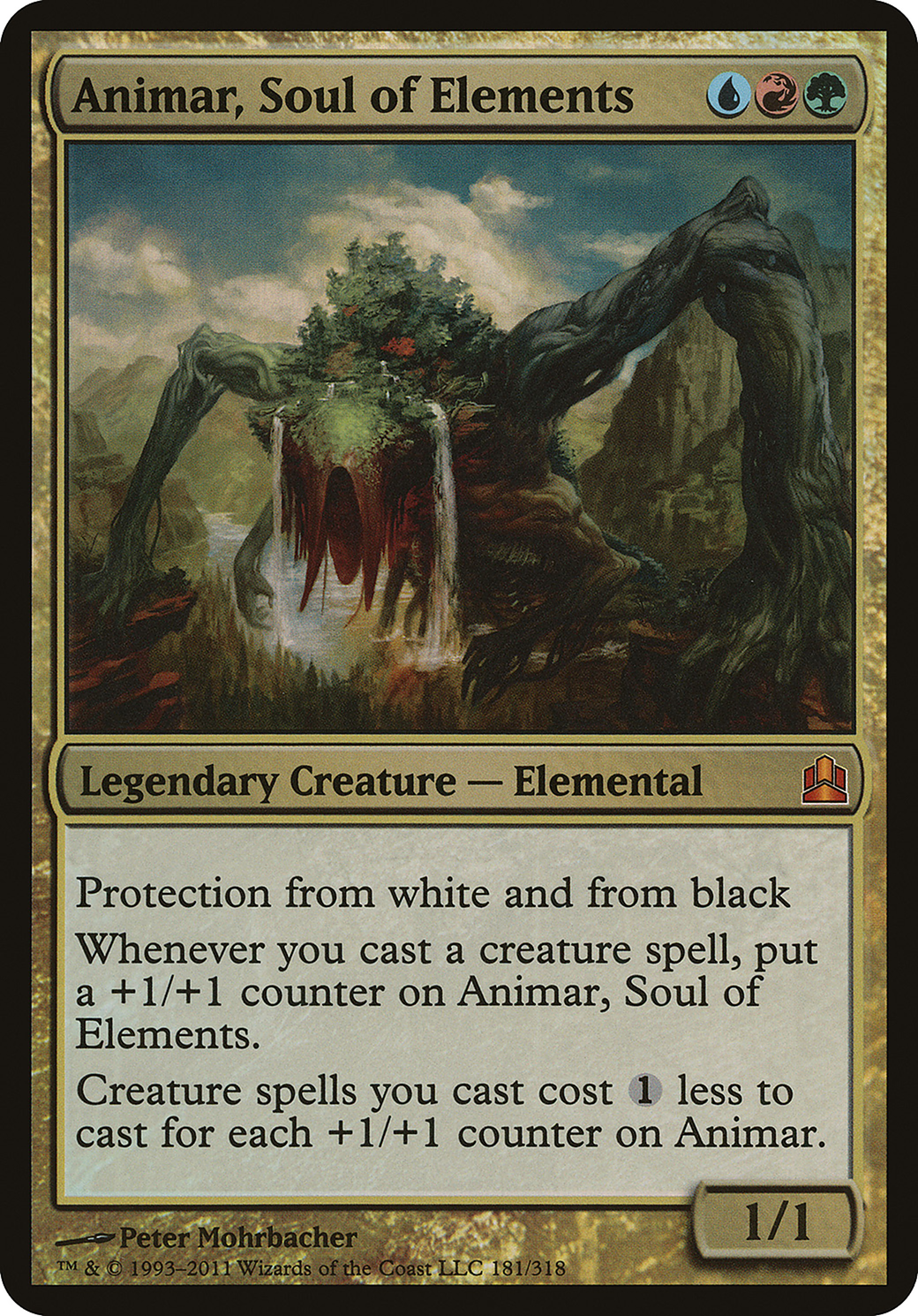 Animar, Soul of Elements (Oversized) [Commander 2011 Oversized] - Trinity Hobby