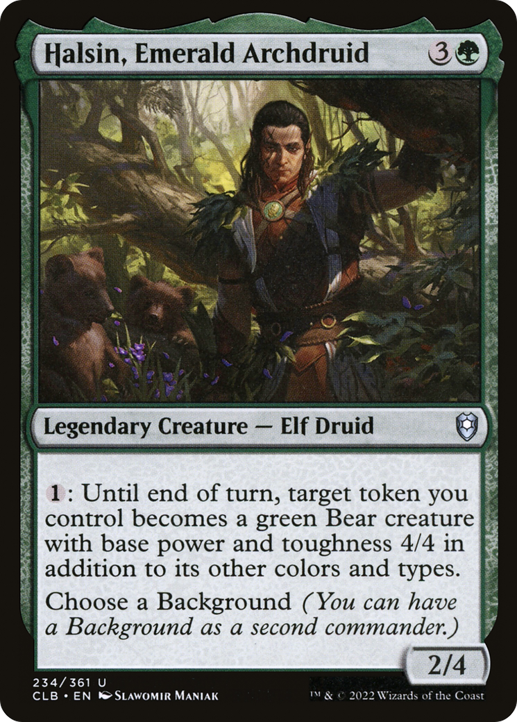 Halsin, Emerald Archdruid  [Foil]  (CLB-234) - [Commander Legends: Battle for Baldur's Gate]