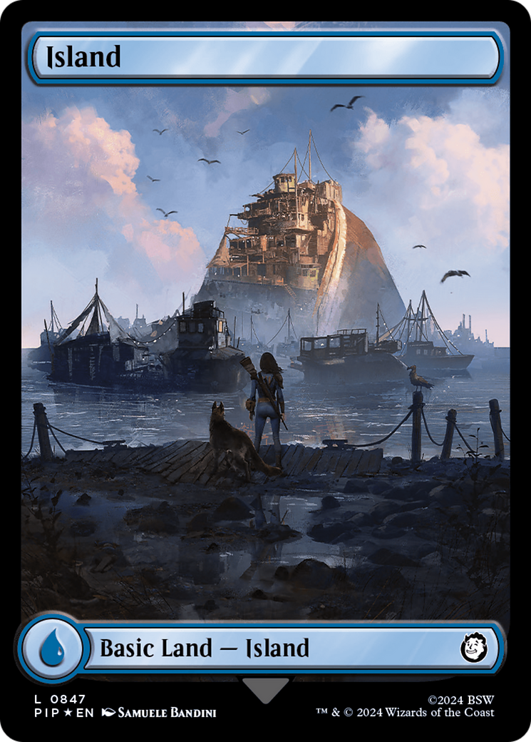 Island (0847) (Surge Foil) [Fallout] - Trinity Hobby