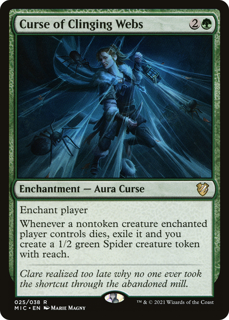 Curse of Clinging Webs [Innistrad: Midnight Hunt Commander] - Trinity Hobby