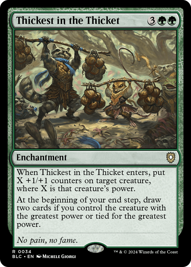 Thickest in the Thicket [Bloomburrow Commander] - Trinity Hobby