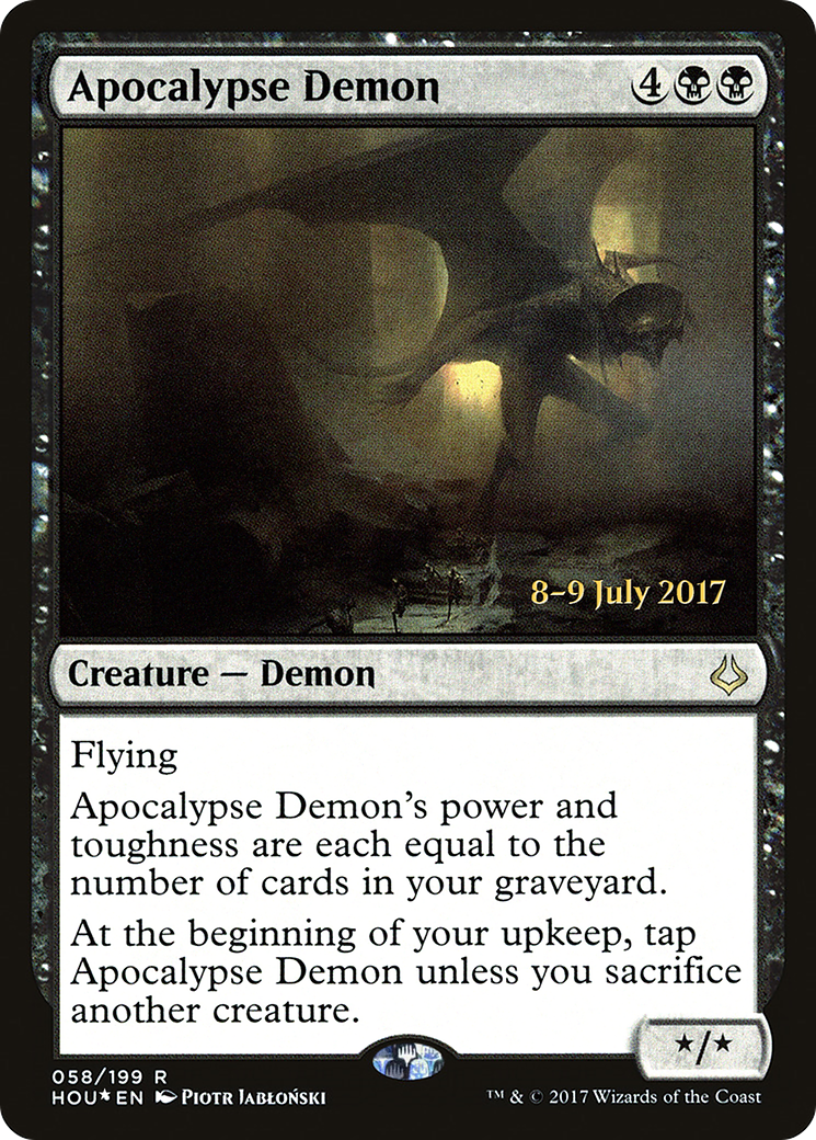 Apocalypse Demon [Hour of Devastation Prerelease Promos] - Trinity Hobby