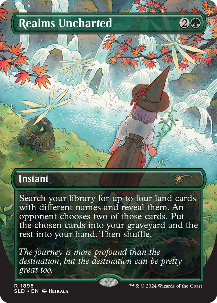 Realms Uncharted  [Foil]  (SLD-1895) - [Secret Lair Drop] (Borderless) - Trinity Hobby