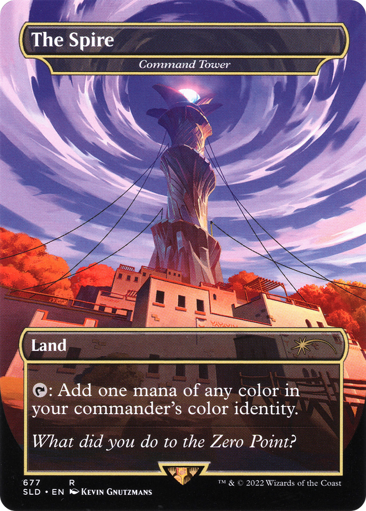 Command Tower - The Spire (Borderless) [Secret Lair Drop Promos] - Trinity Hobby