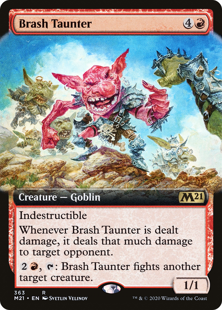 Brash Taunter (Extended Art) [Core Set 2021] - Trinity Hobby