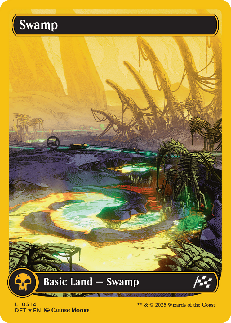Swamp (0514) (First-Place Foil) [Aetherdrift] - Trinity Hobby
