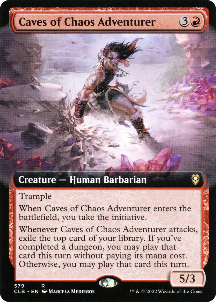 Caves of Chaos Adventurer (Extended Art) [Commander Legends: Battle for Baldur's Gate] - Trinity Hobby