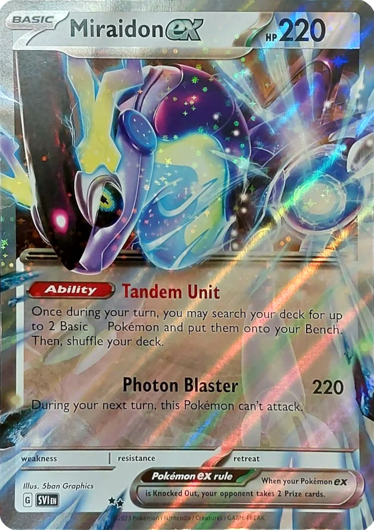 Miraidon ex (Unnumbered) (Jumbo Card) [Scarlet & Violet: Base Set] - Trinity Hobby