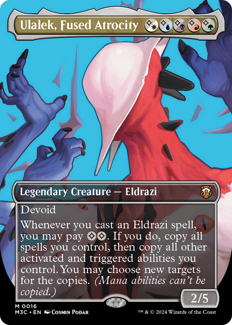 Ulalek, Fused Atrocity (Borderless) [Modern Horizons 3 Commander] - Trinity Hobby