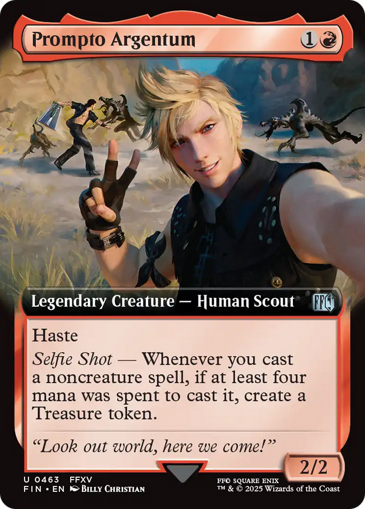 Prompto Argentum  [Foil]  (FIN-463) - [FINAL FANTASY]: (Extended Art) - Trinity Hobby