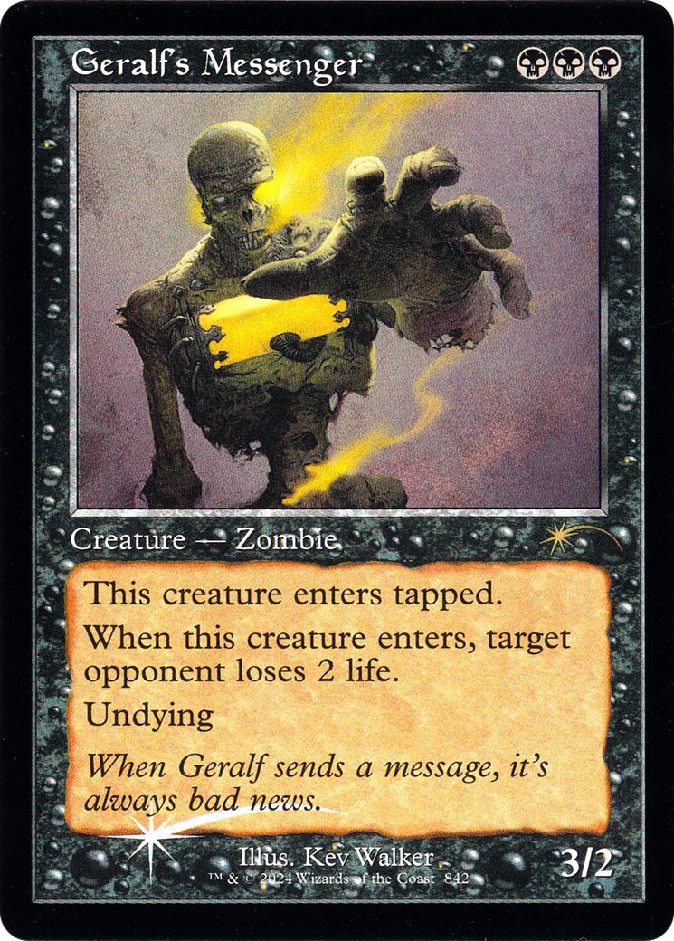Geralf's Messenger (842) (Retro Frame) (SLD-842) - [Secret Lair Drop Series] Foil