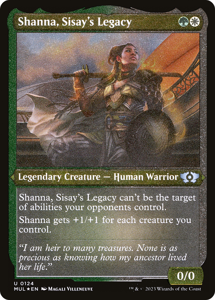 Shanna, Sisay's Legacy (Foil Etched)  [Foil]  (MUL-124) - [Multiverse Legends] - Trinity Hobby