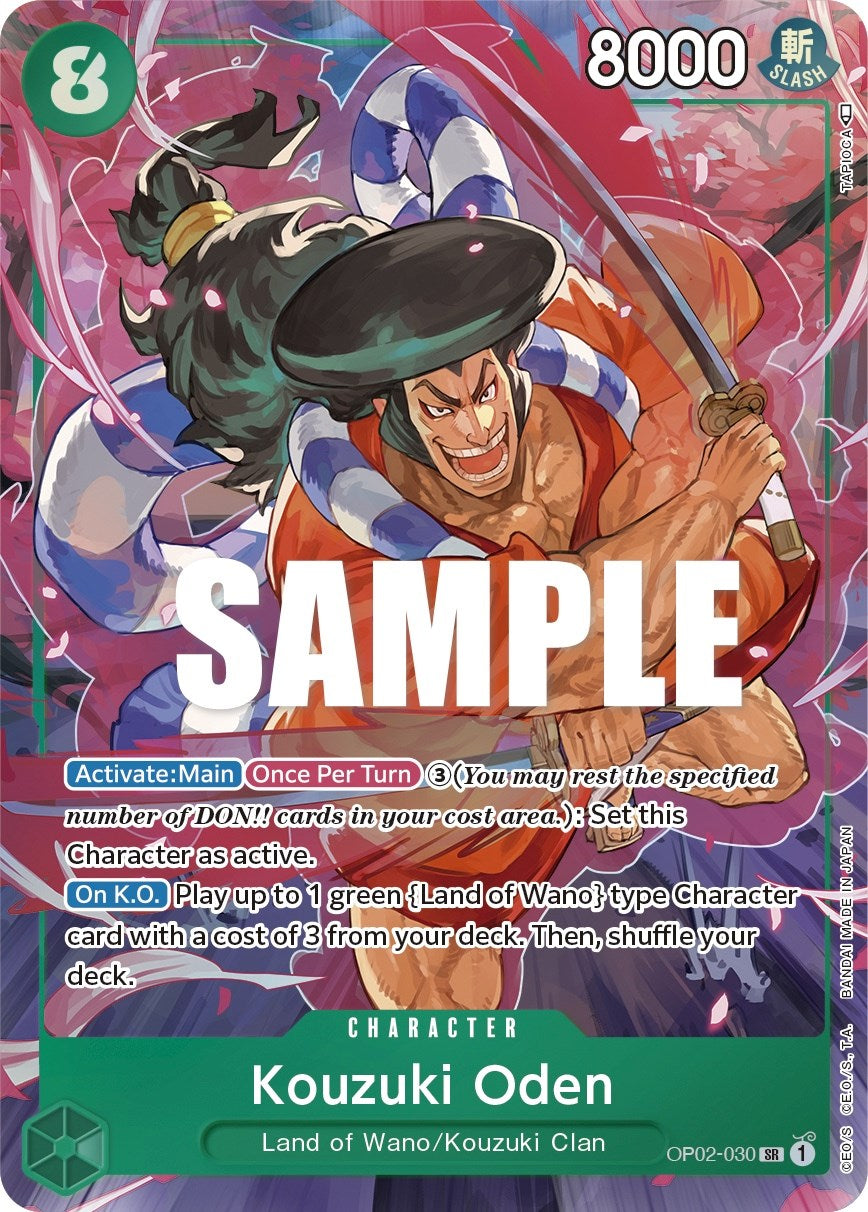 Kouzuki Oden (Alternate Art) (OP02-030) - [Paramount War] Foil - Trinity Hobby