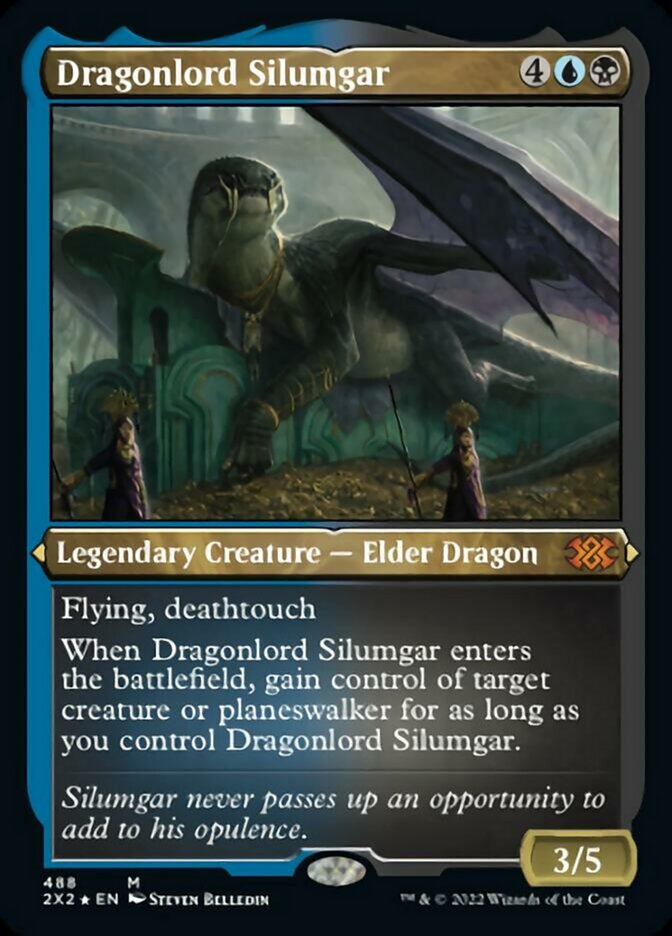 Dragonlord Silumgar (Foil Etched) [Double Masters 2022] - Trinity Hobby