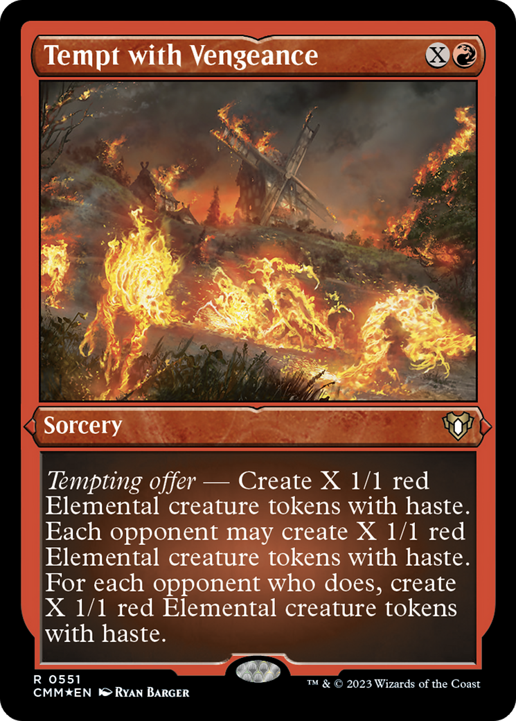 Tempt with Vengeance (Foil Etched) [Commander Masters] - Trinity Hobby