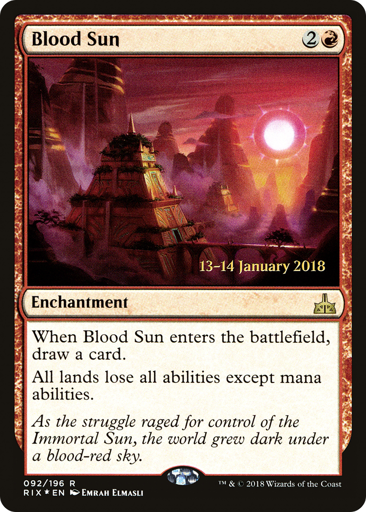 Blood Sun [Rivals of Ixalan Prerelease Promos] - Trinity Hobby