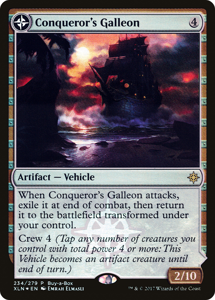 Conqueror's Galleon // Conqueror's Foothold (Buy-A-Box) [Ixalan Treasure Chest] - Trinity Hobby