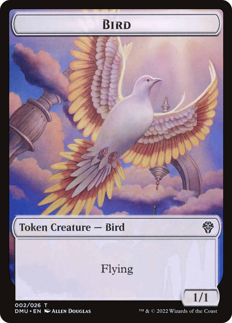 Bird  [Foil]  (DMU-002) - [Dominaria United Tokens] - Trinity Hobby