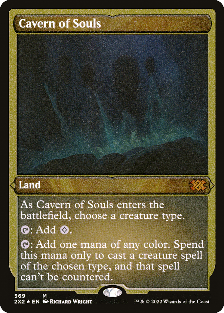 Cavern of Souls (Foil Etched)  [Foil]  (2X2-569) - [Double Masters 2022] - Trinity Hobby