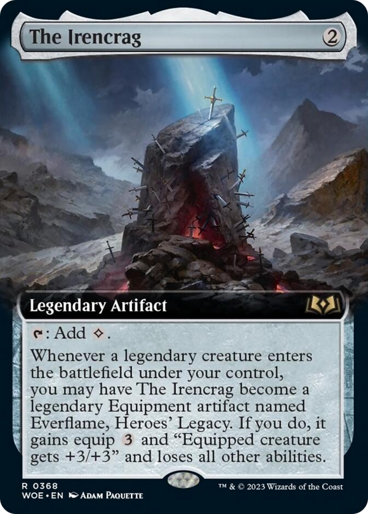 The Irencrag (Extended Art) [Wilds of Eldraine] - Trinity Hobby