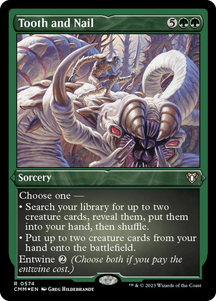 Tooth and Nail (Foil Etched) [Commander Masters] - Trinity Hobby