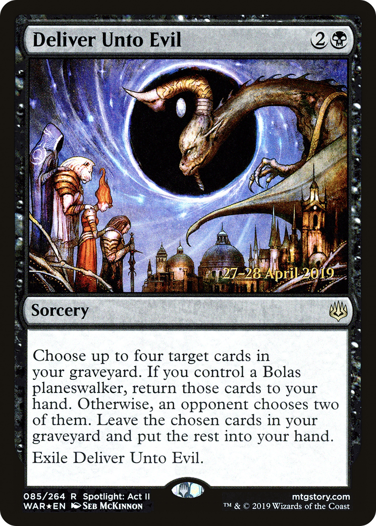 Deliver Unto Evil [War of the Spark Prerelease Promos] - Trinity Hobby