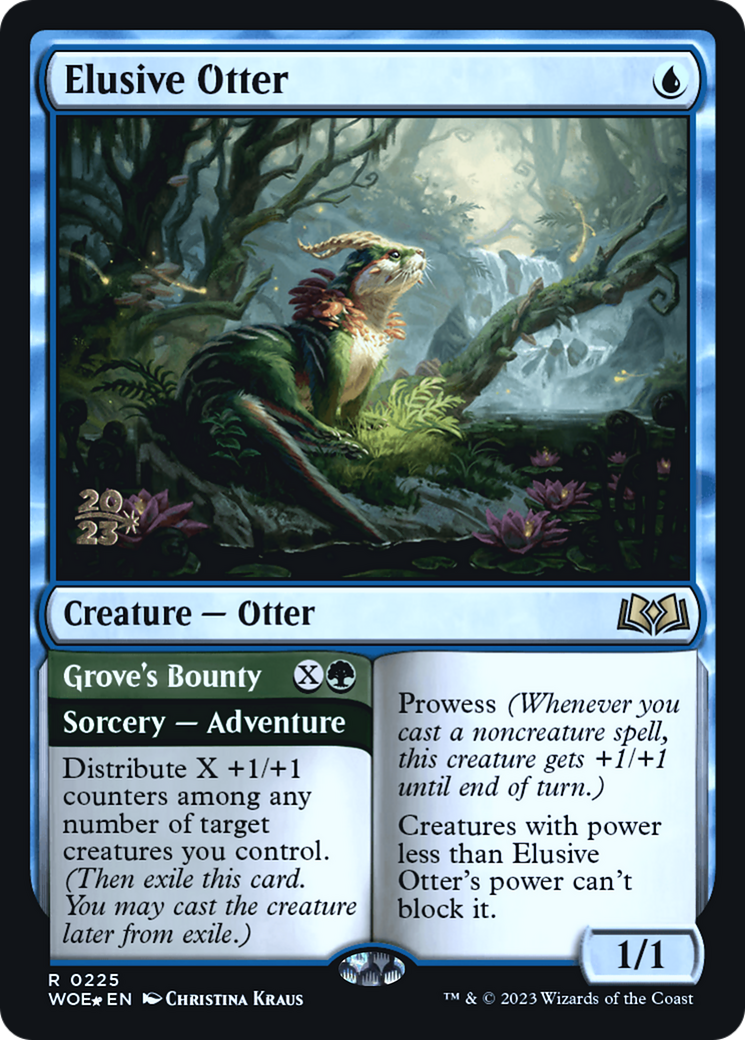 Loutre insaisissable // Grove's Bounty [Promotions avant-première de Wilds of Eldraine] 
