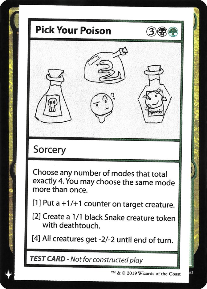 Pick Your Poison [Mystery Booster Playtest Cards] - Trinity Hobby