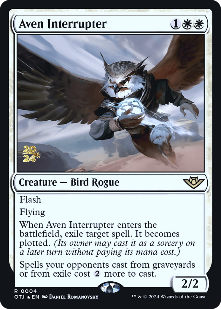 Aven Interrupter [Outlaws of Thunder Junction Prerelease Promos] - Trinity Hobby