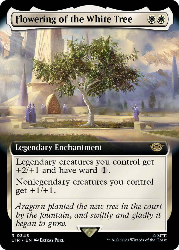 Flowering of the White Tree (LTR-348) - [The Lord of the Rings: Tales of Middle-earth]: (Extended Art) Foil - Trinity Hobby
