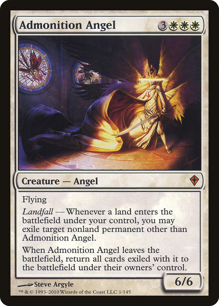 Admonition Angel [Worldwake] - Trinity Hobby